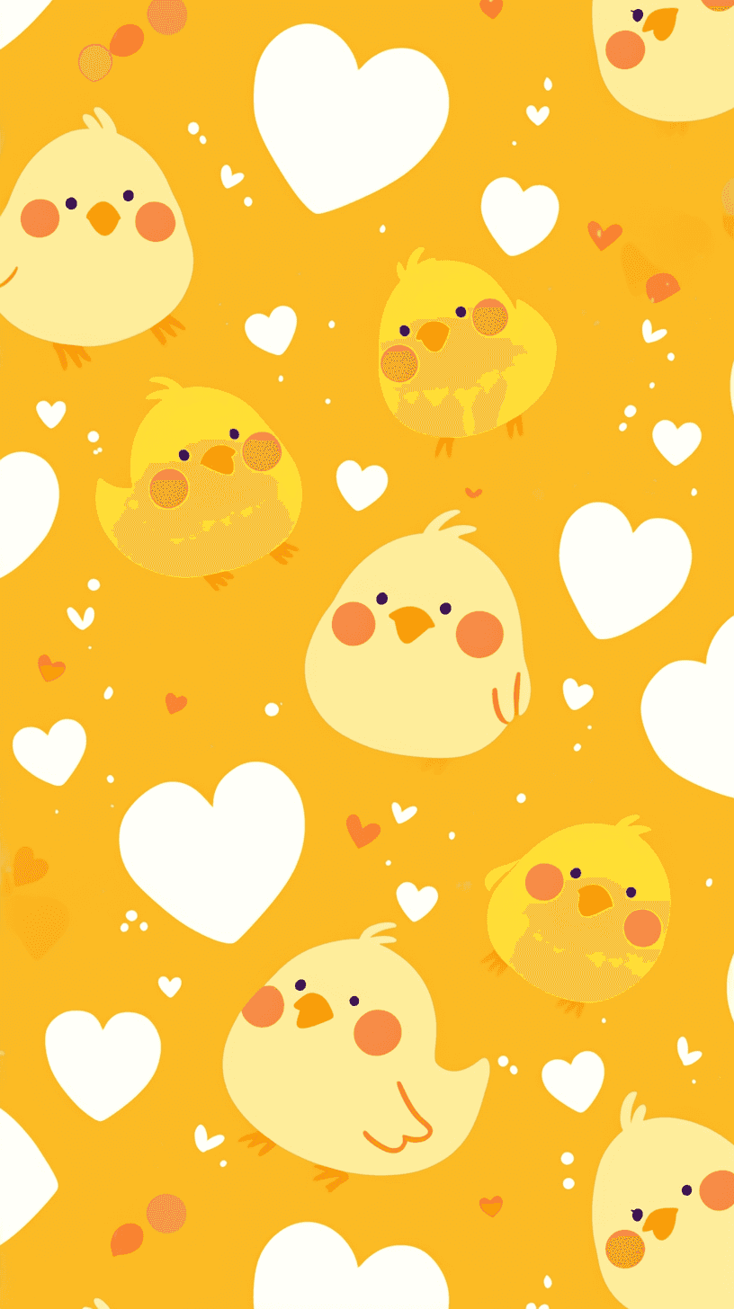 Chick Burst original repeating artwork