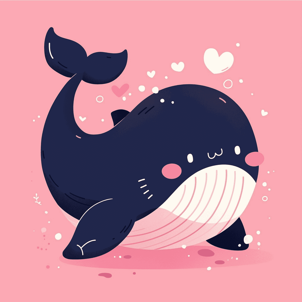 Whale 005 original repeating artwork
