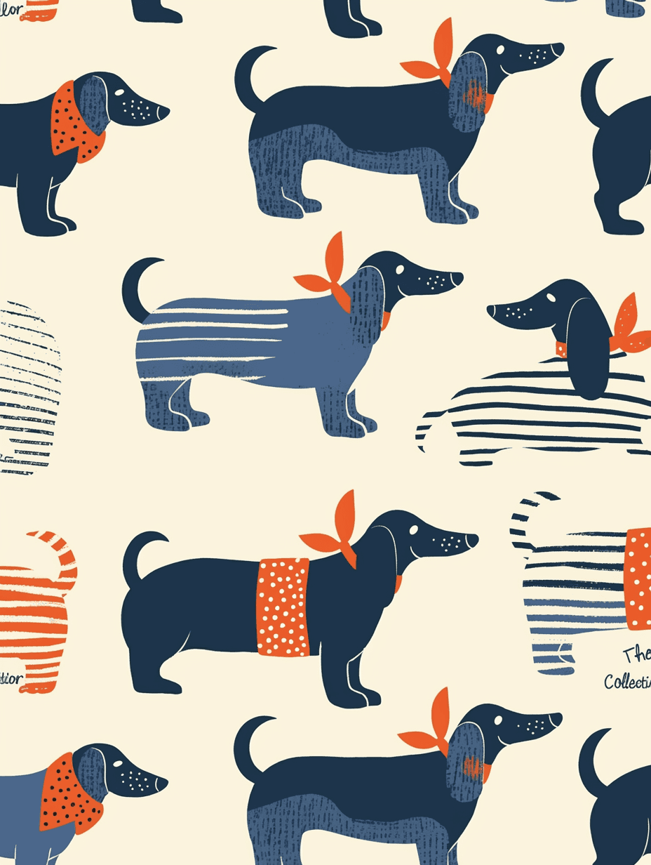 Puppy Collective original repeating artwork