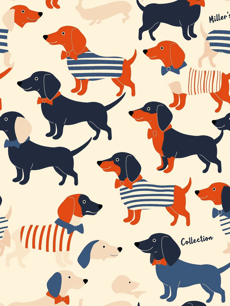 Puppy 038 original repeating artwork