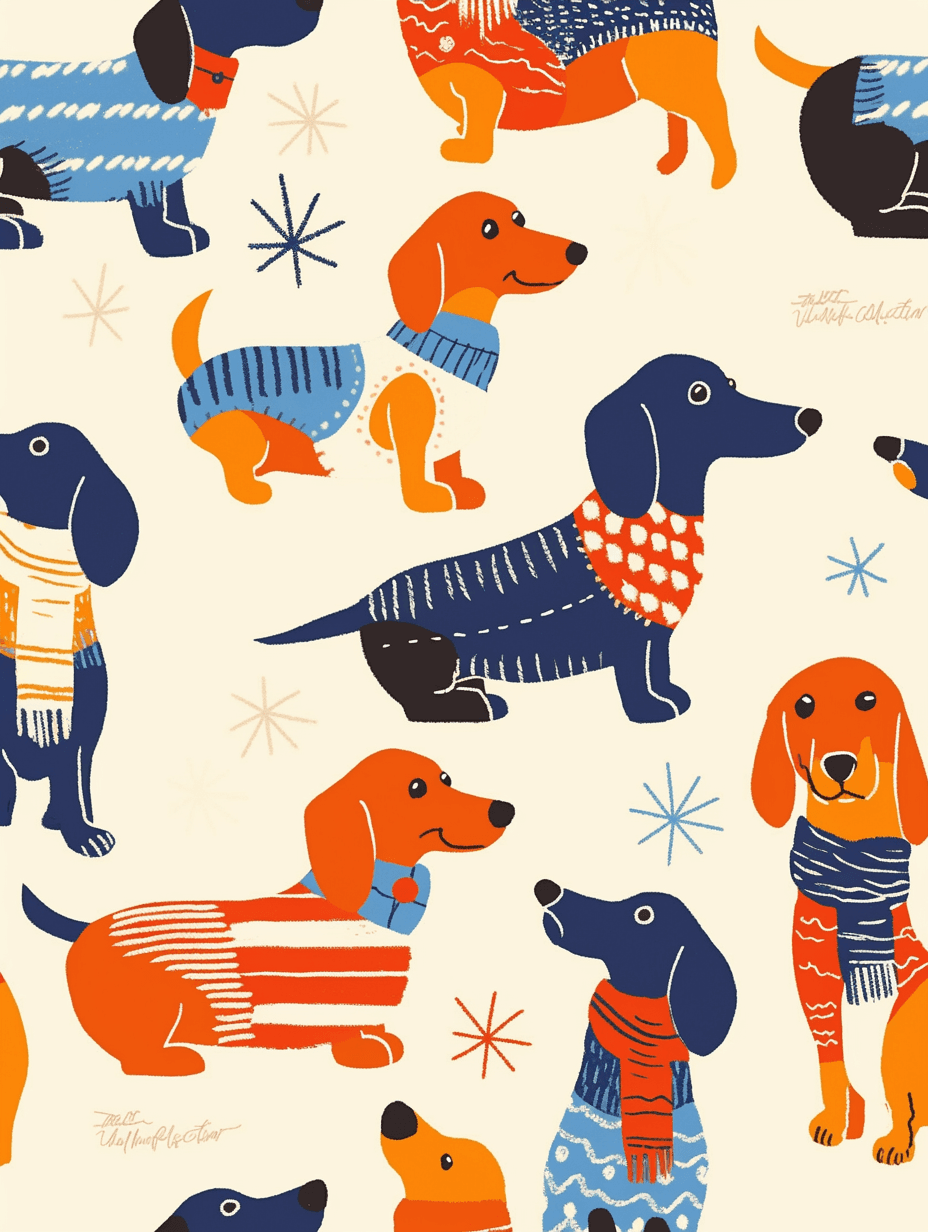 Puppy Prism original repeating artwork