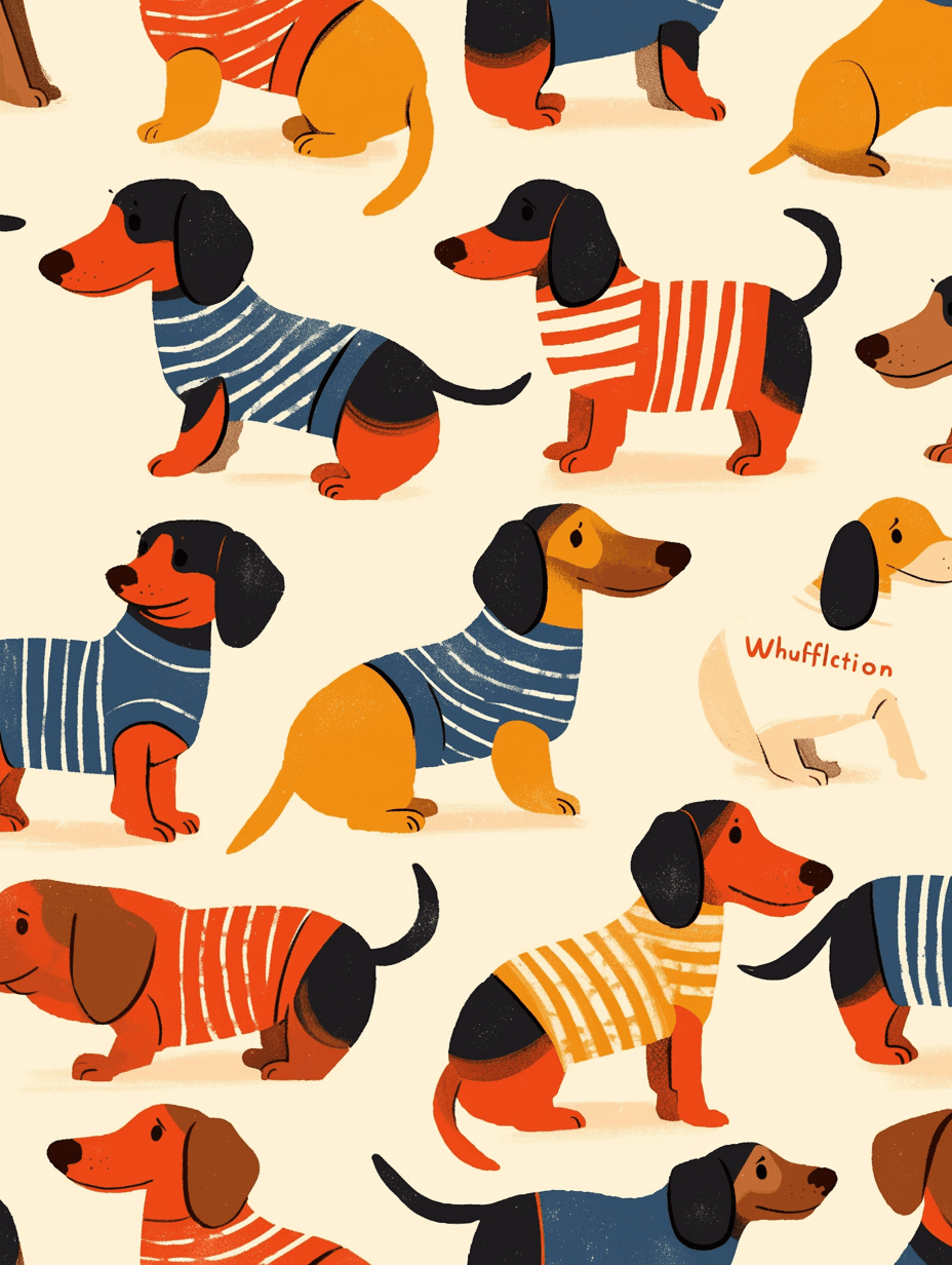 Puppy 040 original repeating artwork