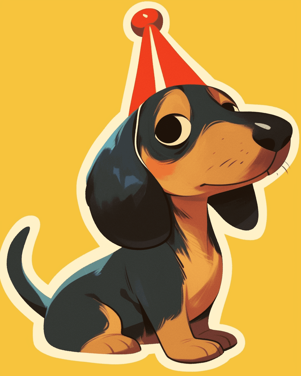 Puppy Bop original repeating artwork