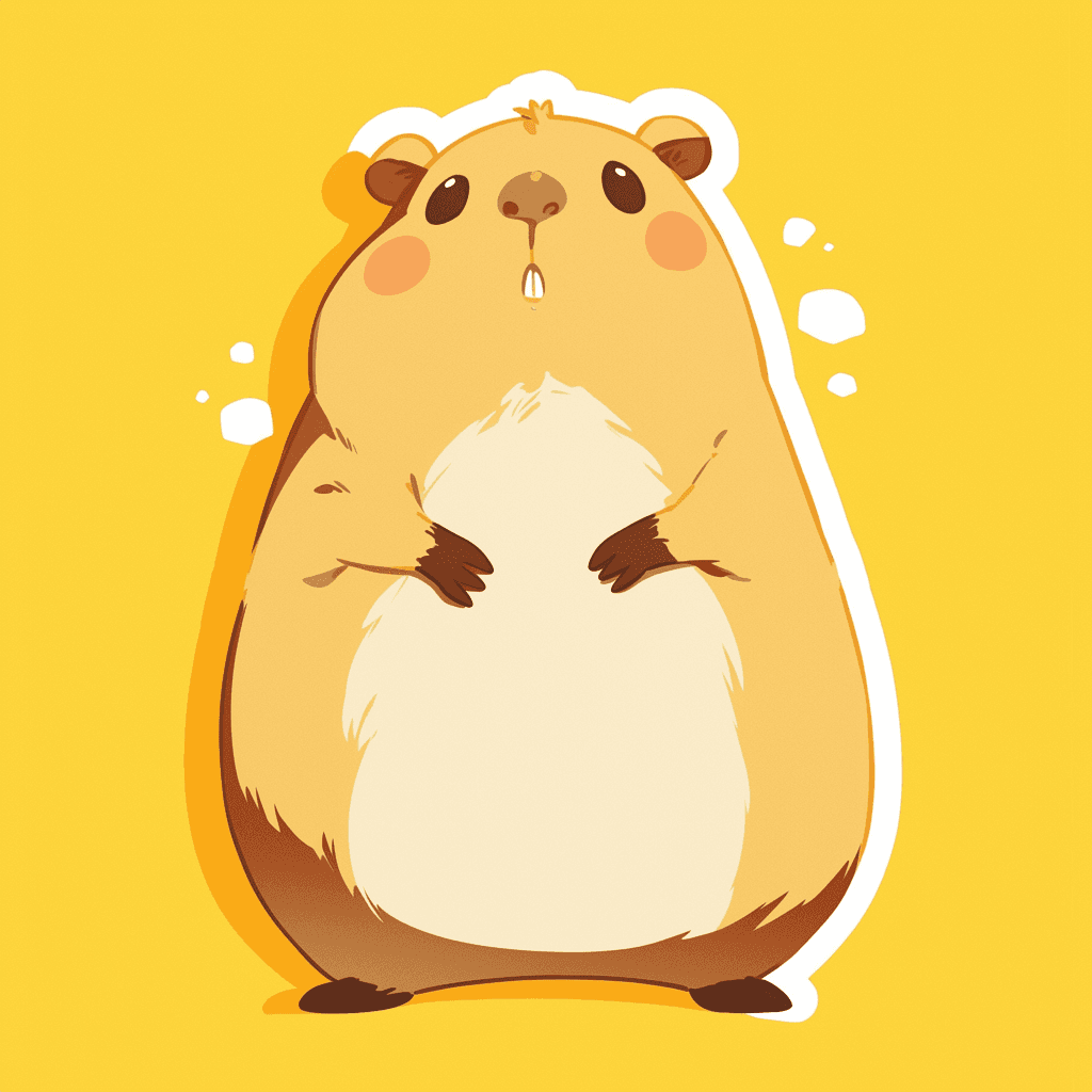 Capybara Crew original repeating artwork