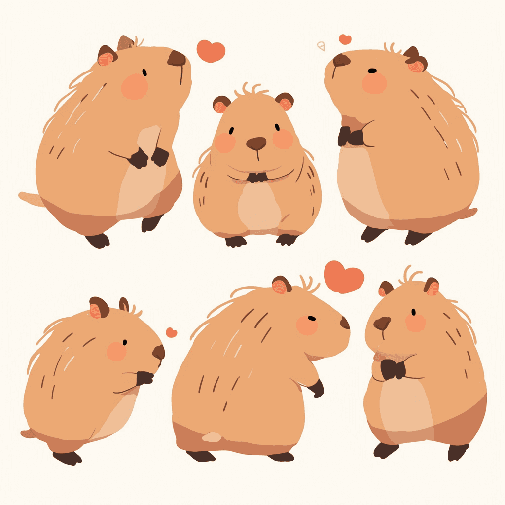 Capybara Collective original repeating artwork