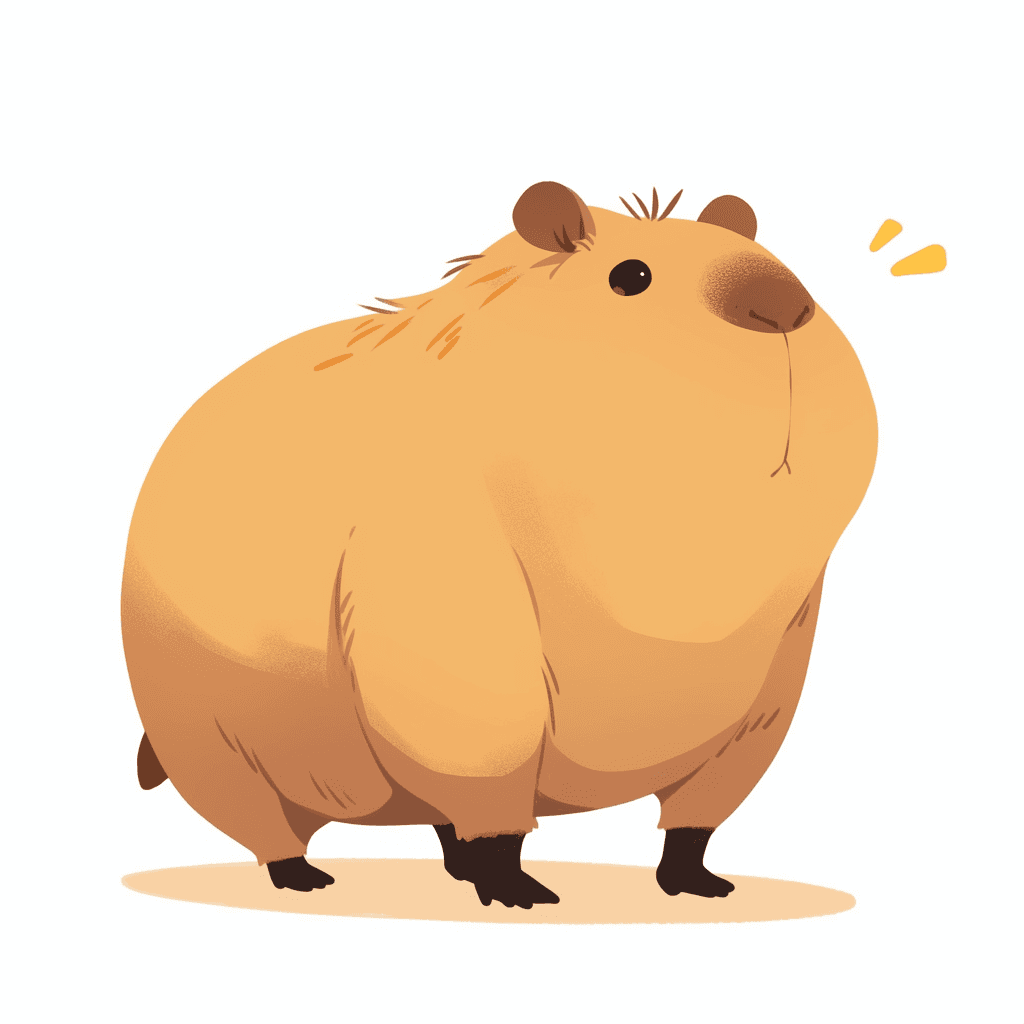 Capybara Party original repeating artwork