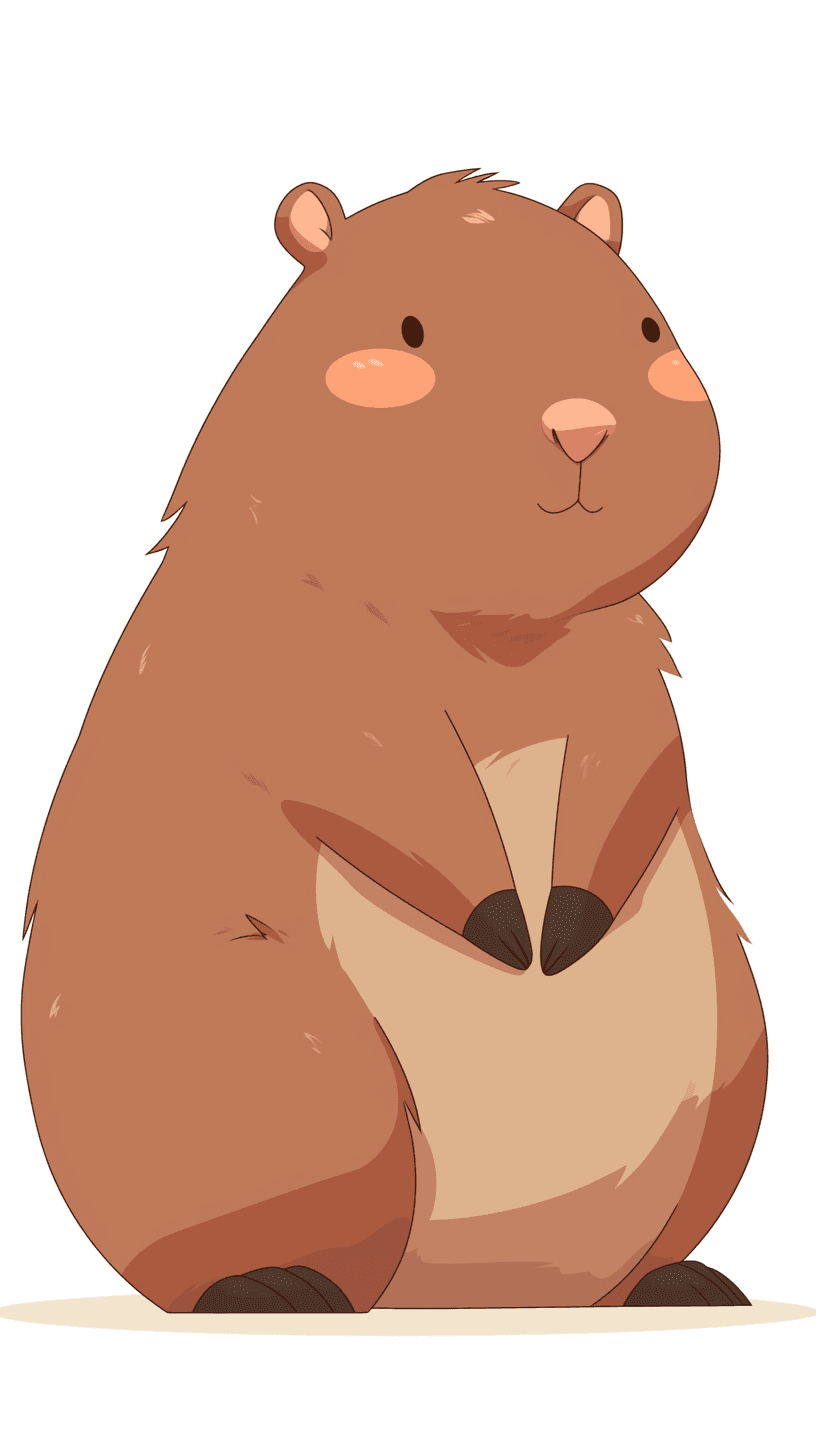 Capybara Pals original repeating artwork