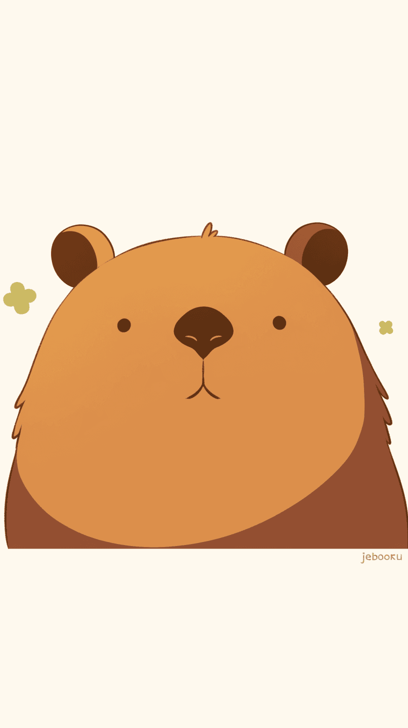 Capybara Carnival original repeating artwork