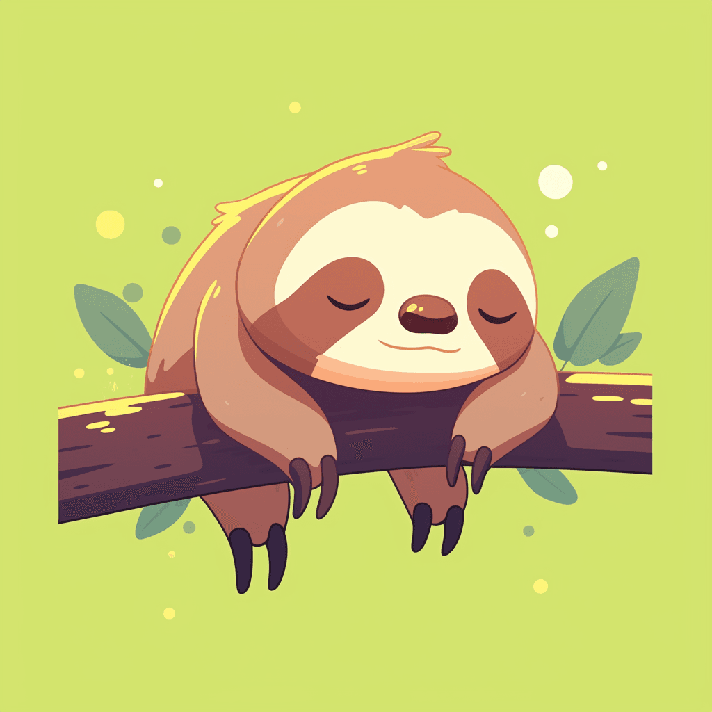 Sloth Pals original repeating artwork