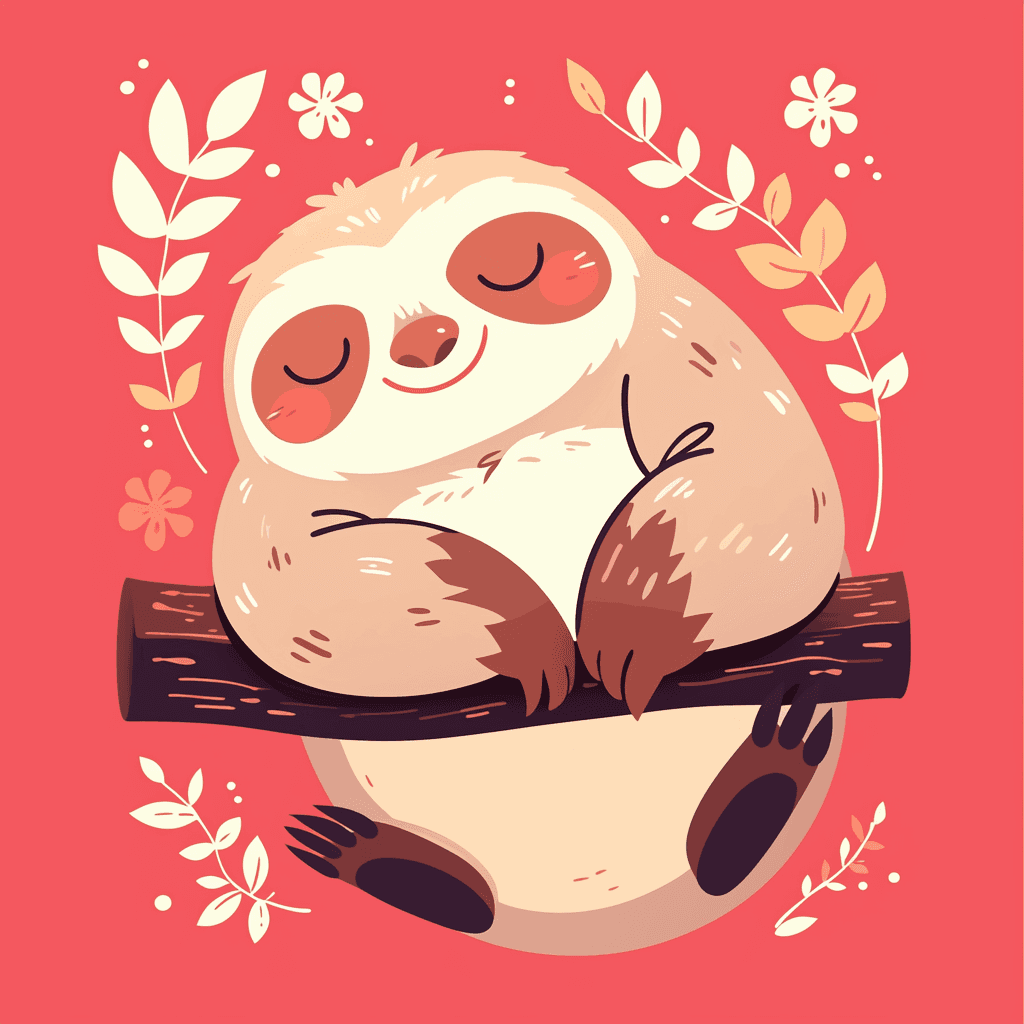 Sloth Collective original repeating artwork