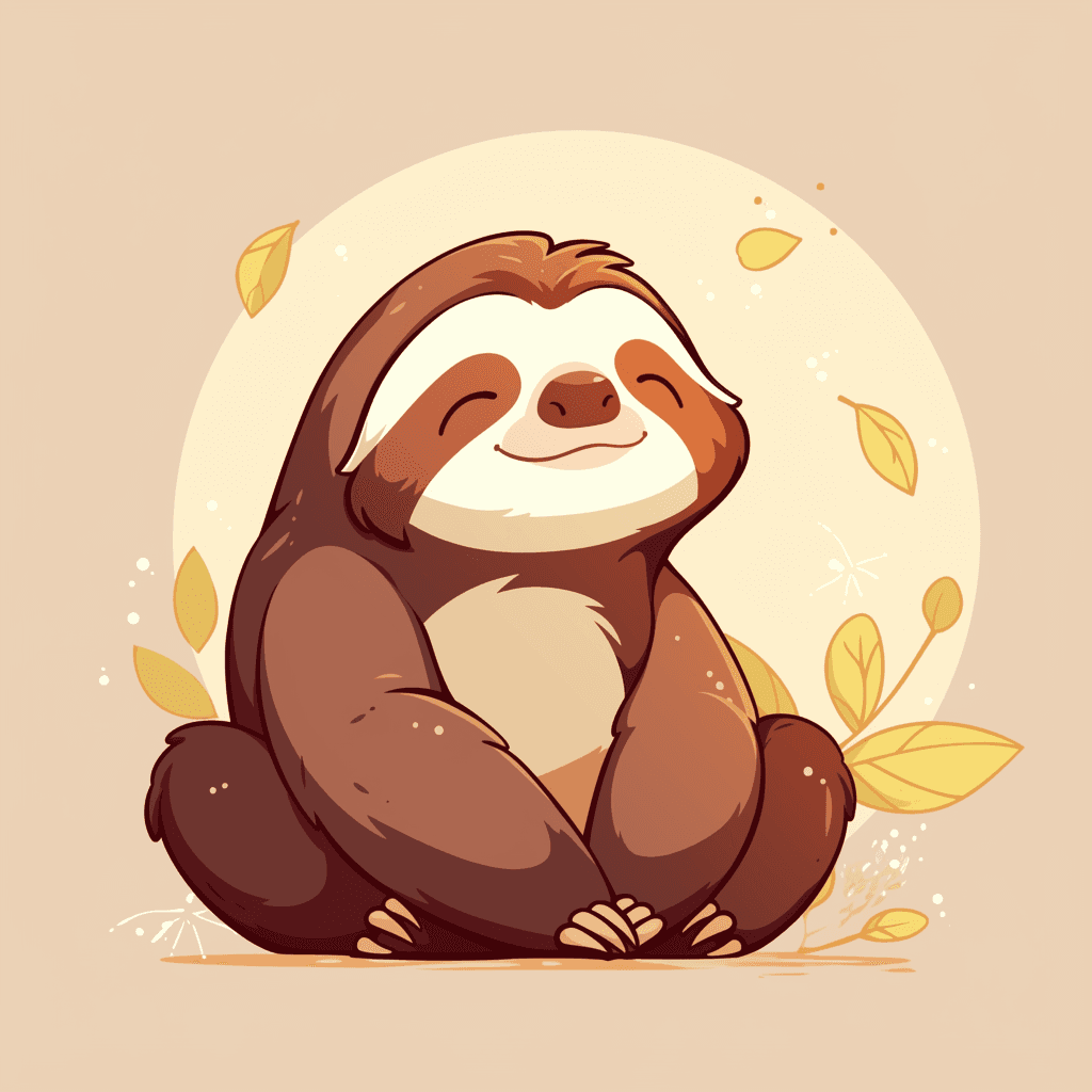 Sloth 005 original repeating artwork