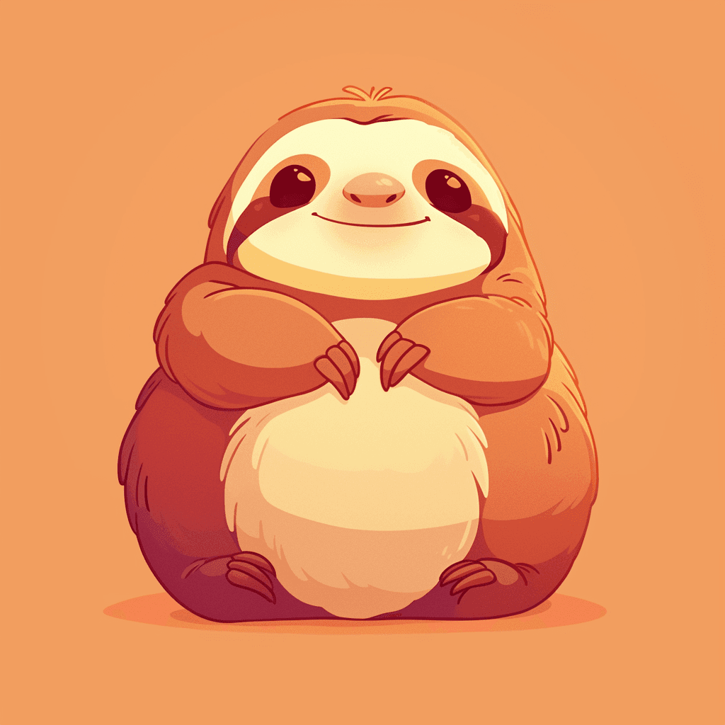 Sloth Crew original repeating artwork