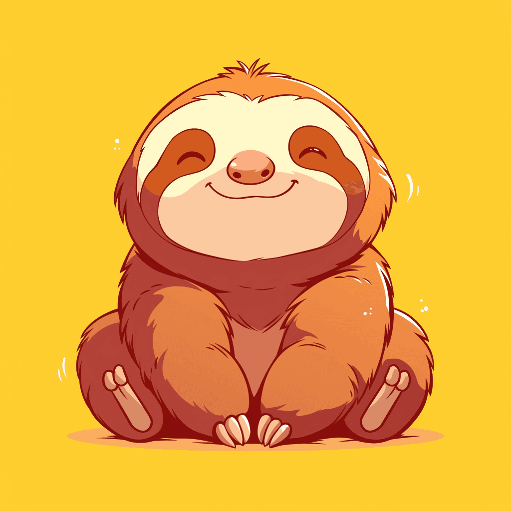 Sloth 002 original repeating artwork