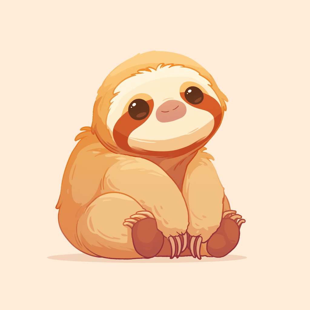 Sloth Rhythm original repeating artwork