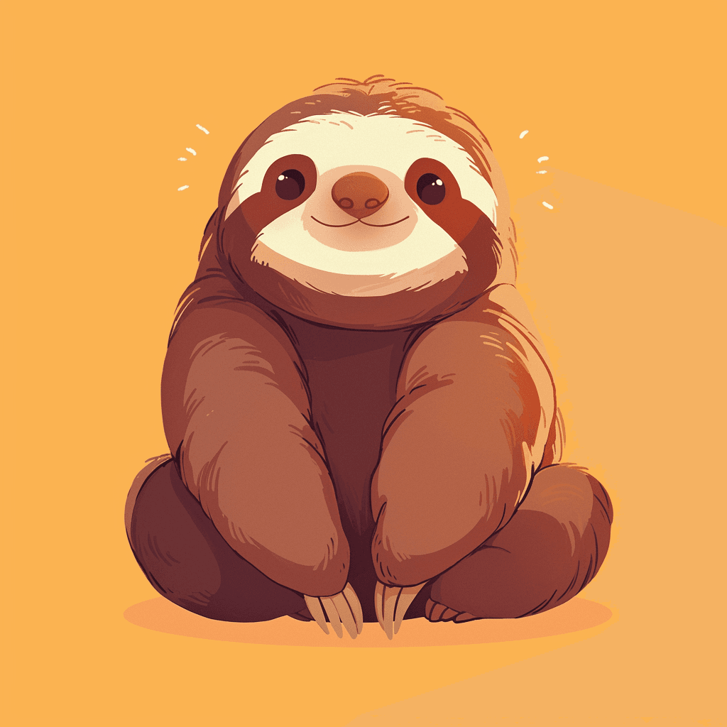 Sloth 007 original repeating artwork