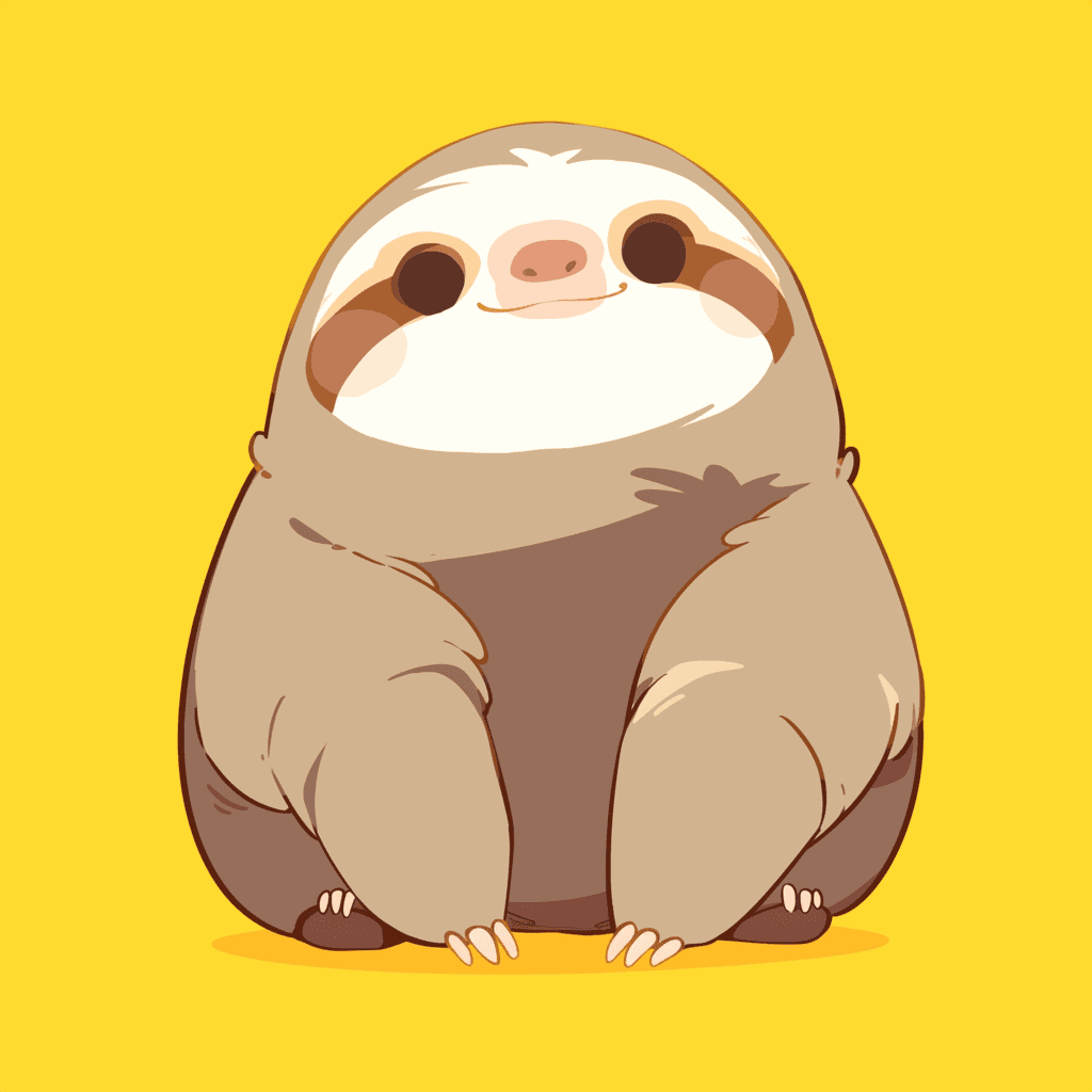 Sloth 003 original repeating artwork
