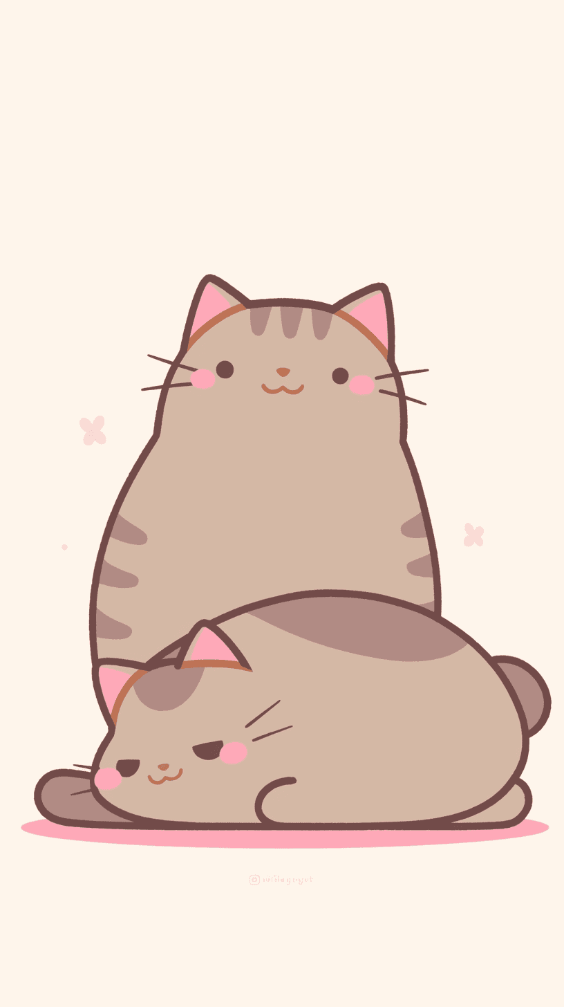 Cat 417 original repeating artwork