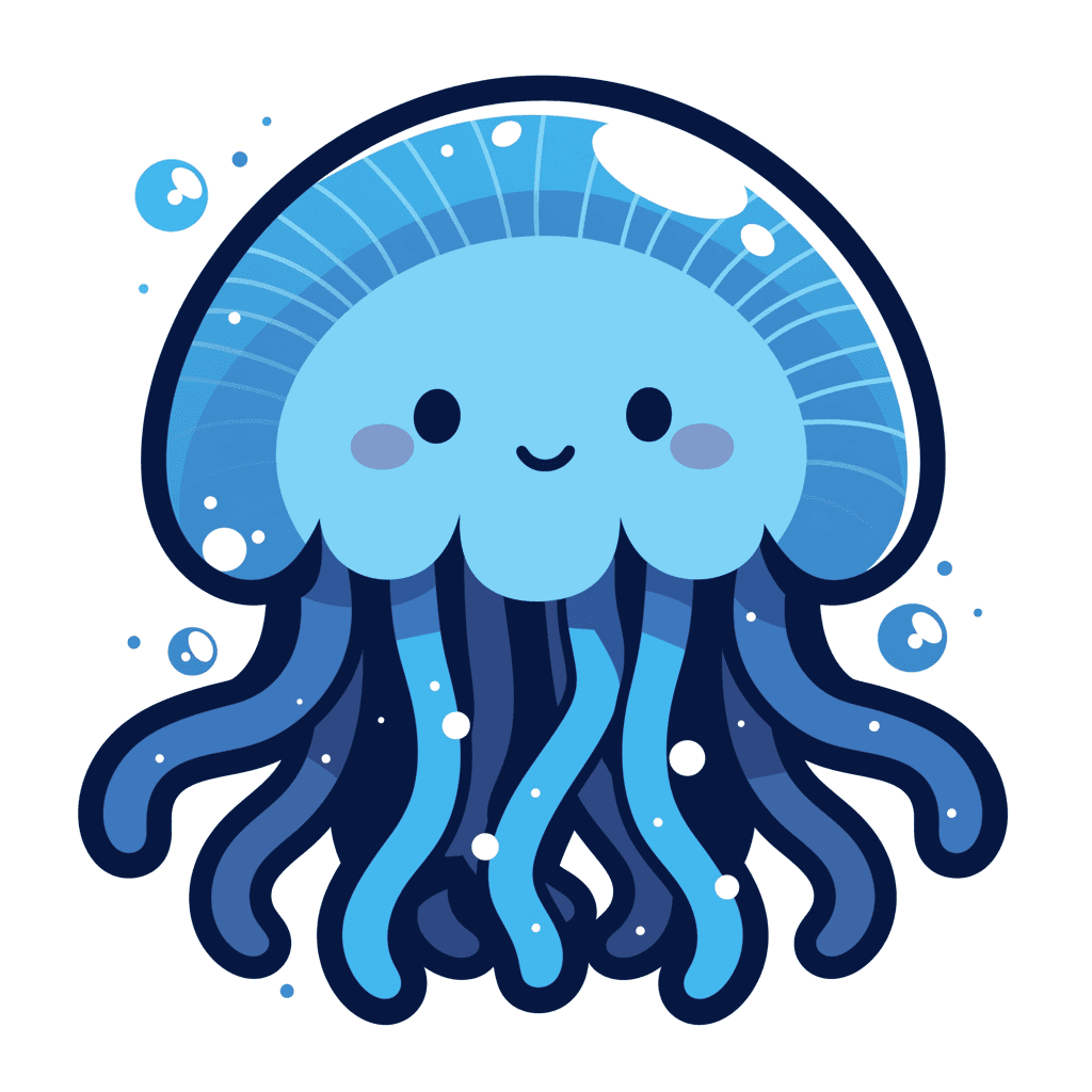 Jellyfish Squad original repeating artwork