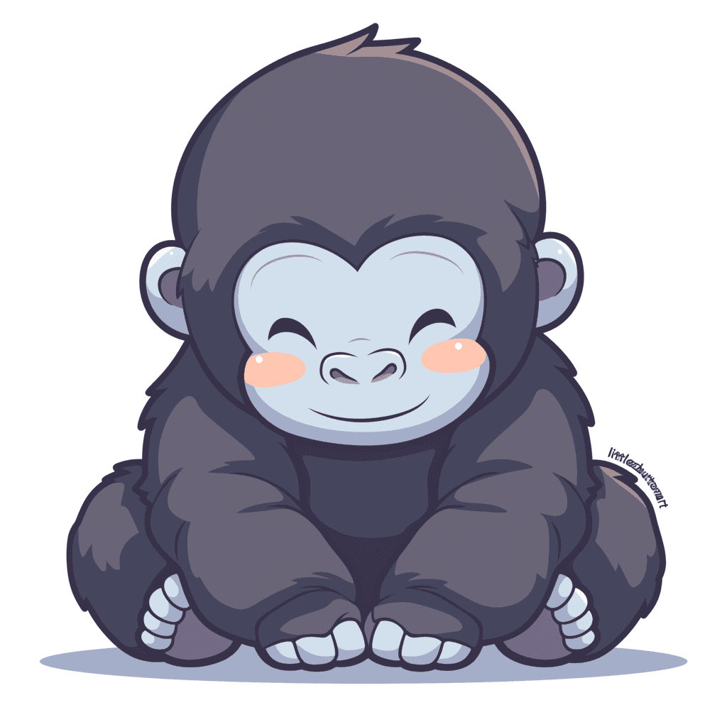 Ape Picnic original repeating artwork