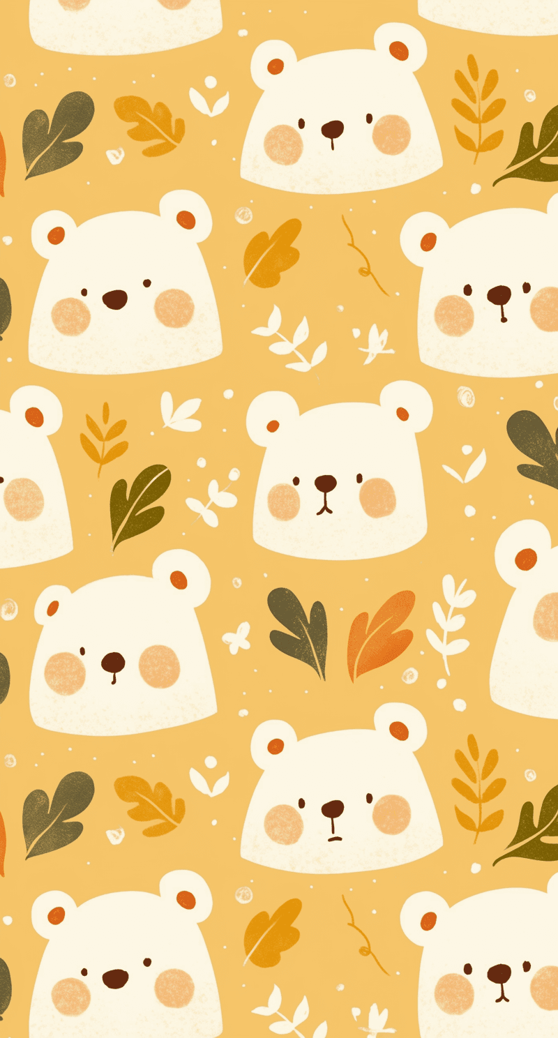 Bear Track original repeating artwork