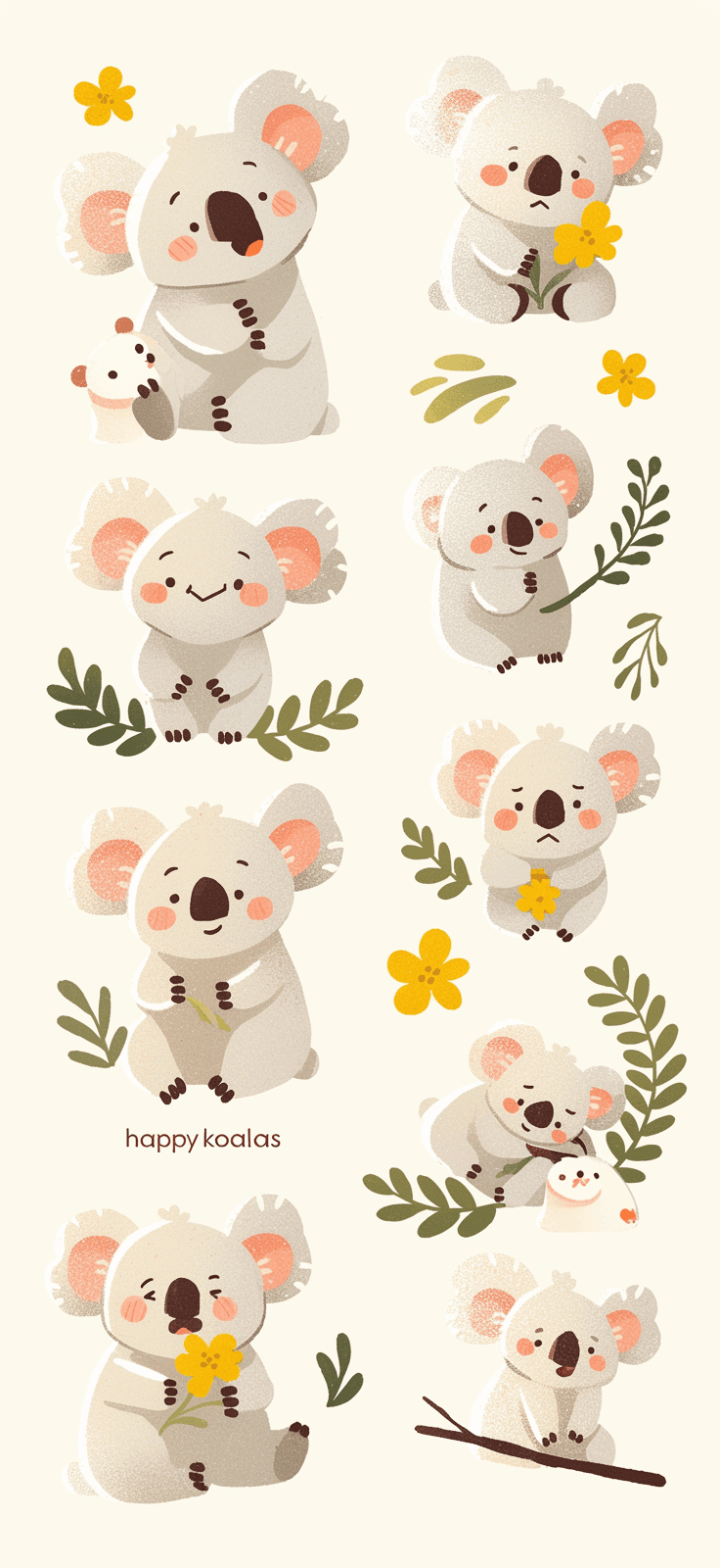 Koala Team original repeating artwork