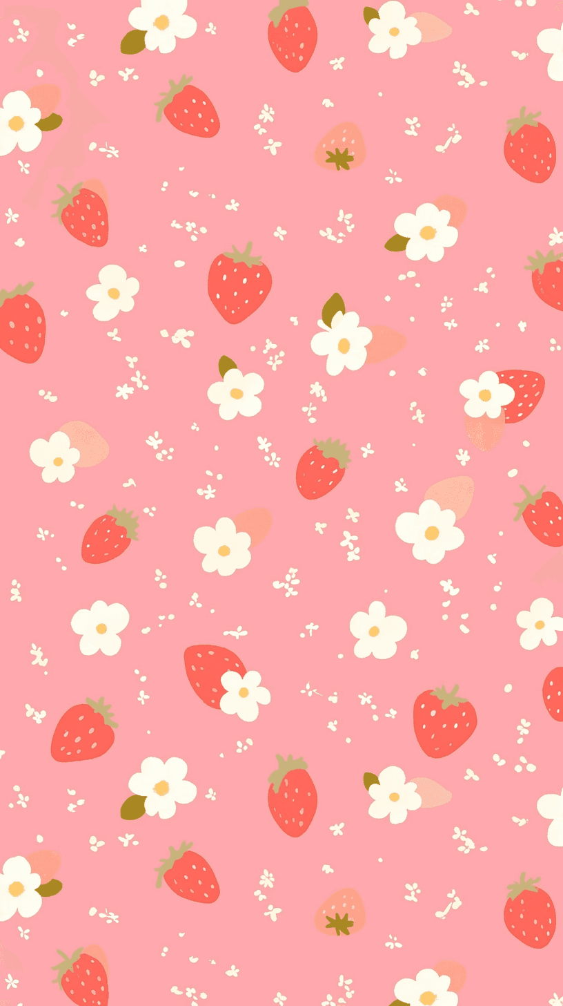 Strawberry West original repeating artwork