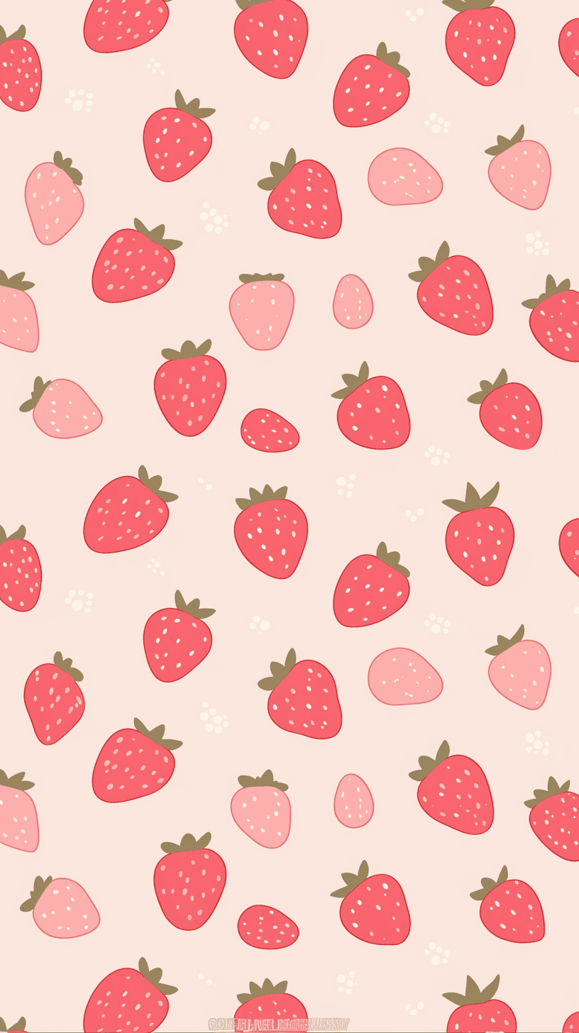 Strawberry Twilight original repeating artwork