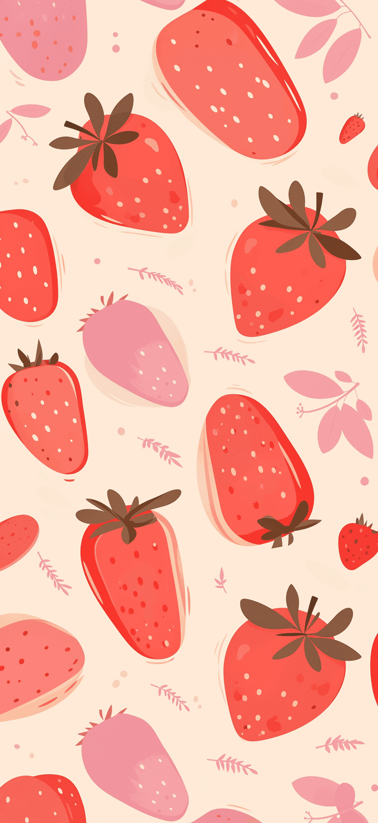 Strawberry Bop original repeating artwork