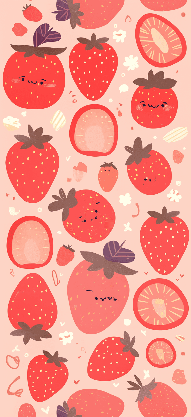 Strawberry Festival original repeating artwork
