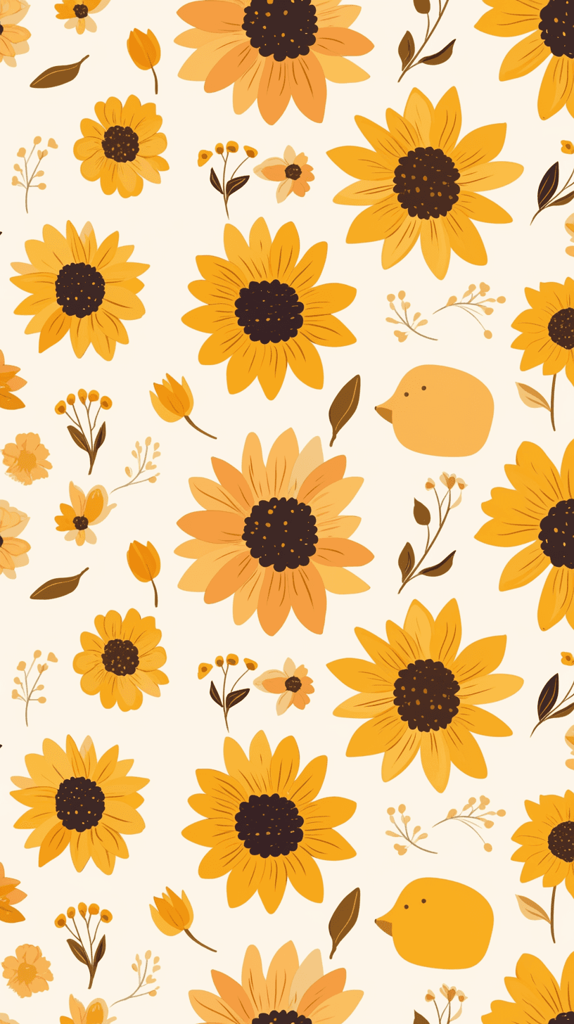 Sunflower Festival original repeating artwork