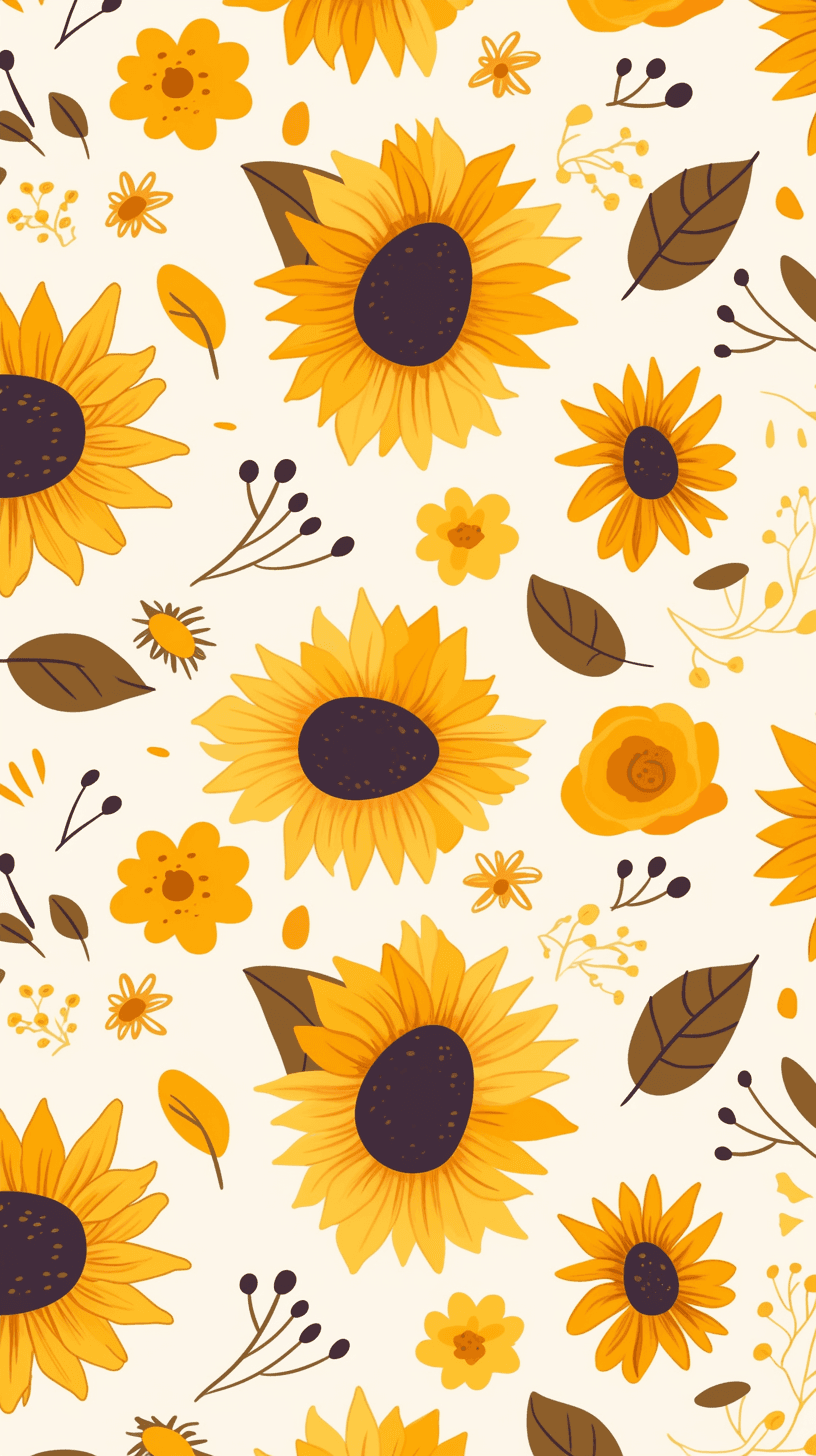Sunflower Beats original repeating artwork