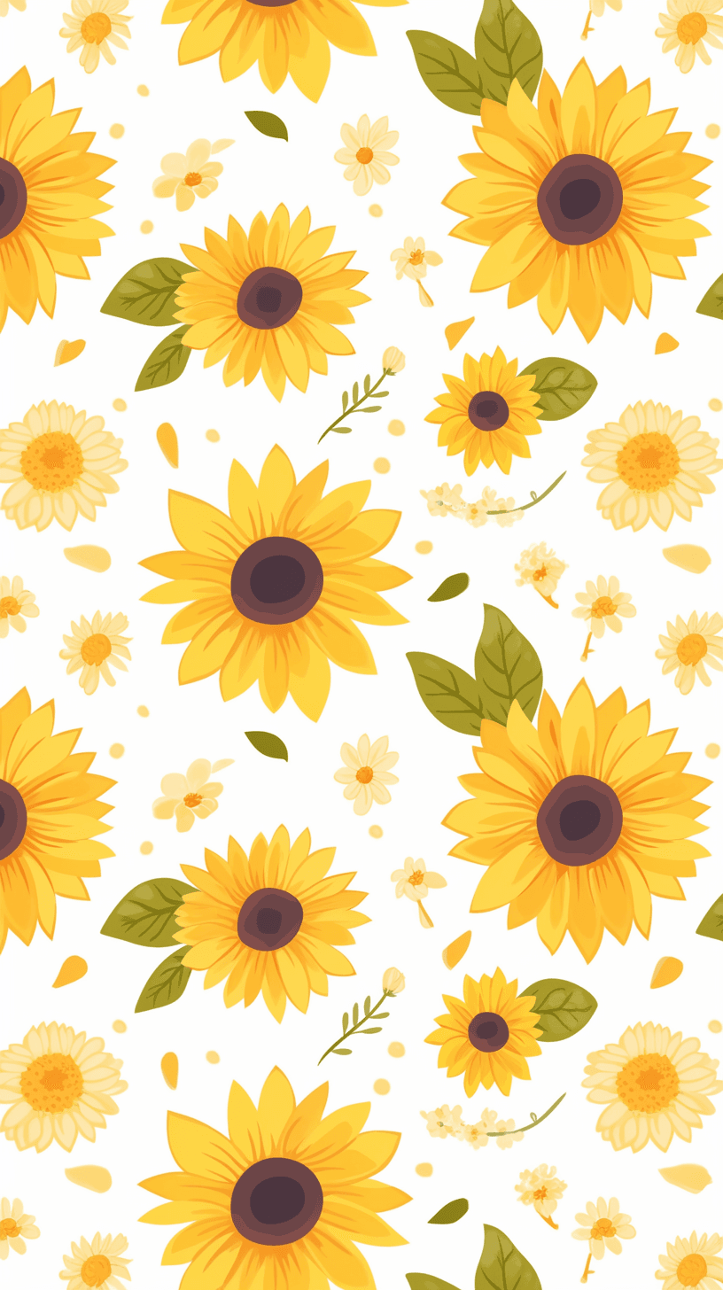 Sunflower Fair original repeating artwork