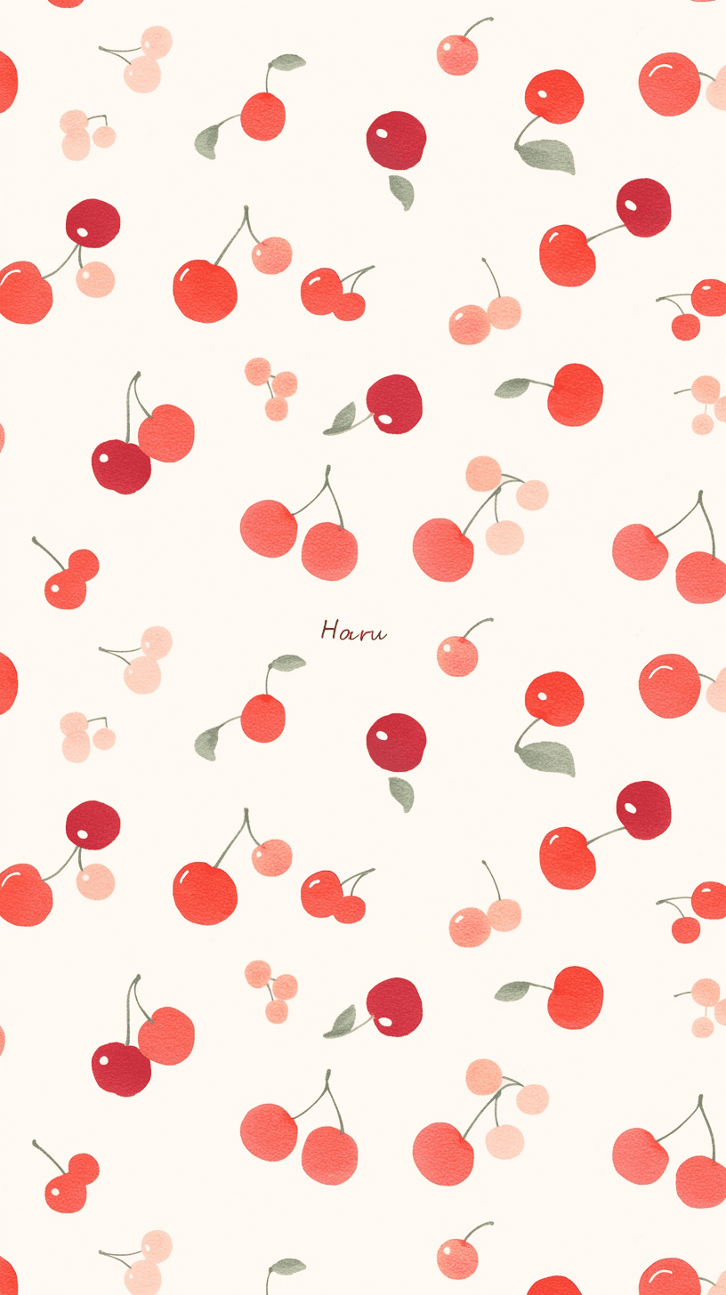 Cherry Label original repeating artwork