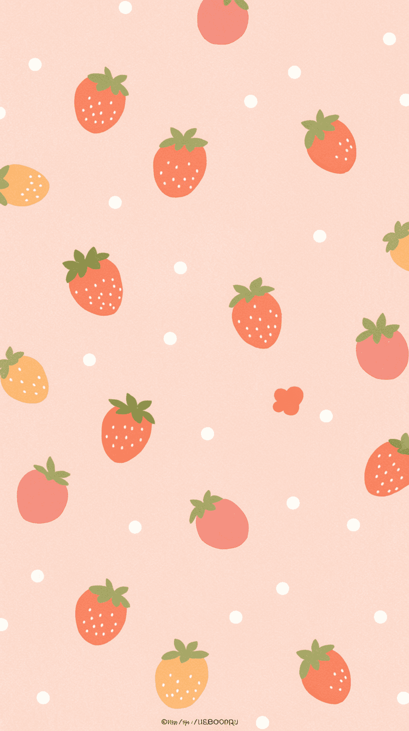 Strawberry Ride original repeating artwork