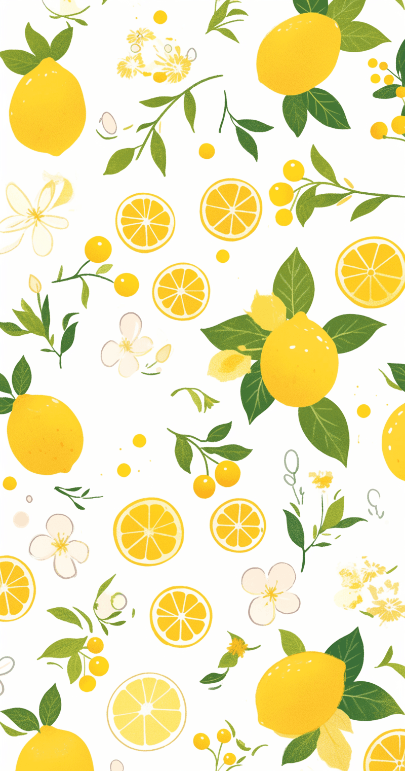 Lemon Fizz original repeating artwork