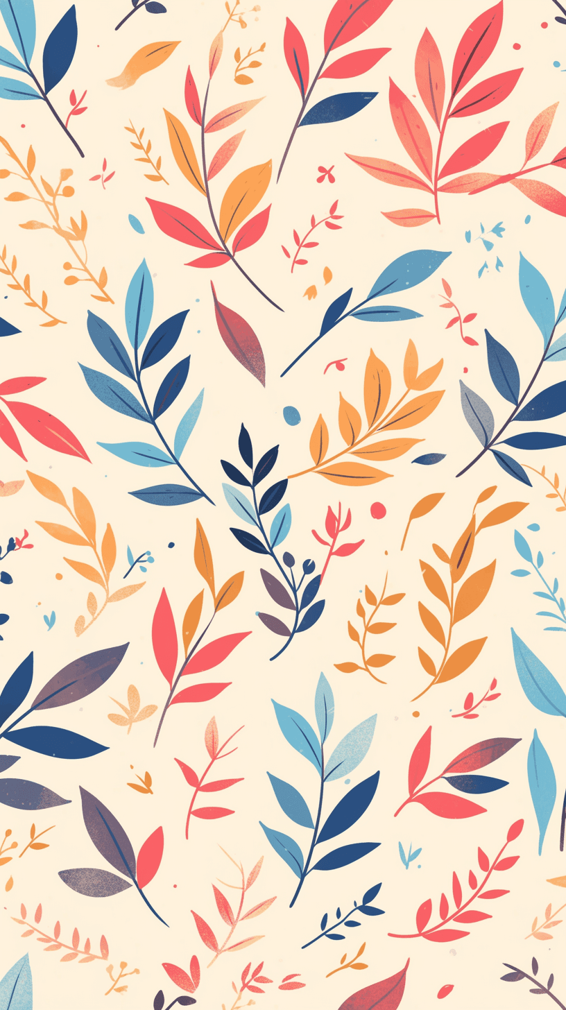 Leaves Tune original repeating artwork