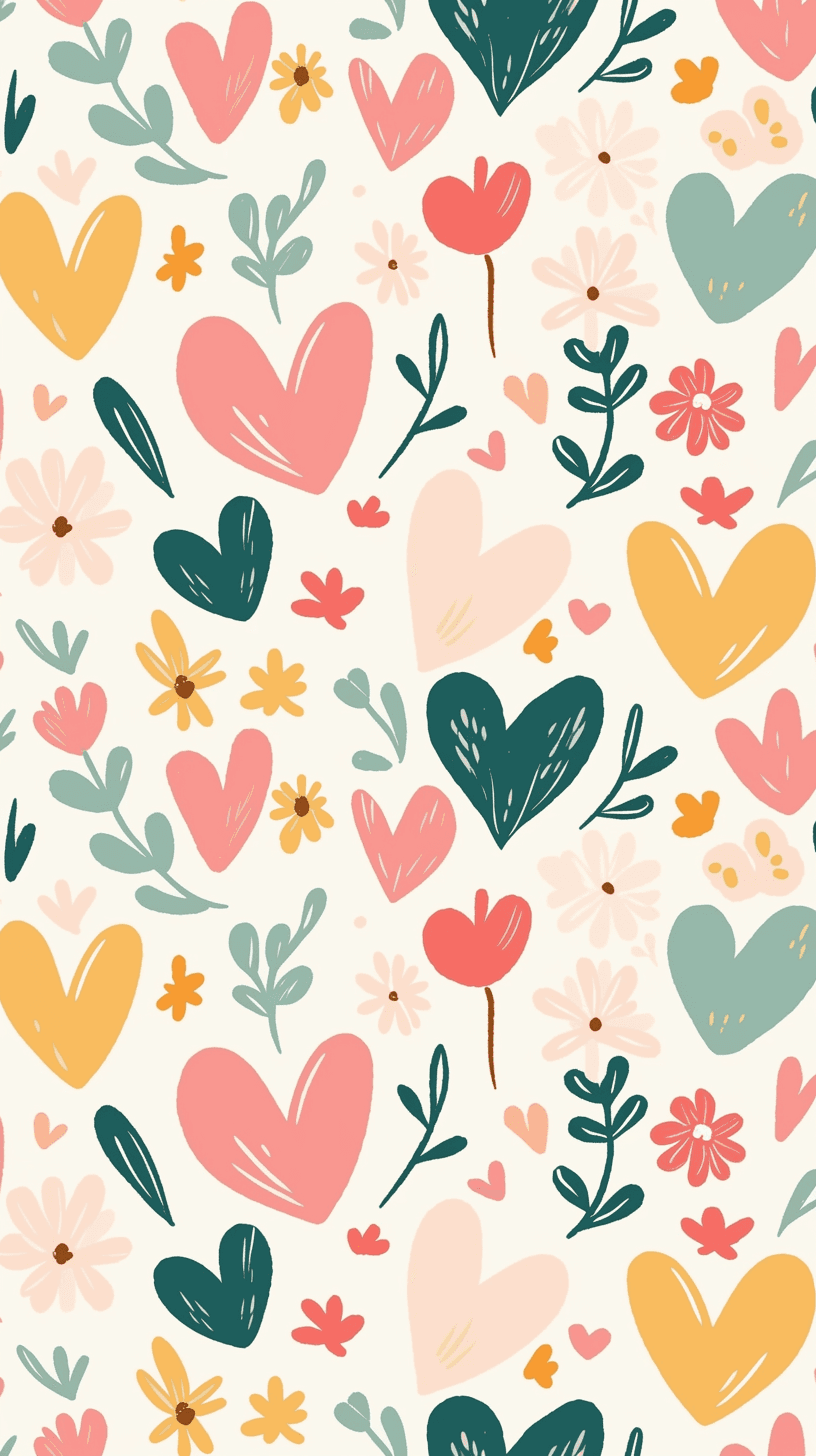 Heart 443 original repeating artwork