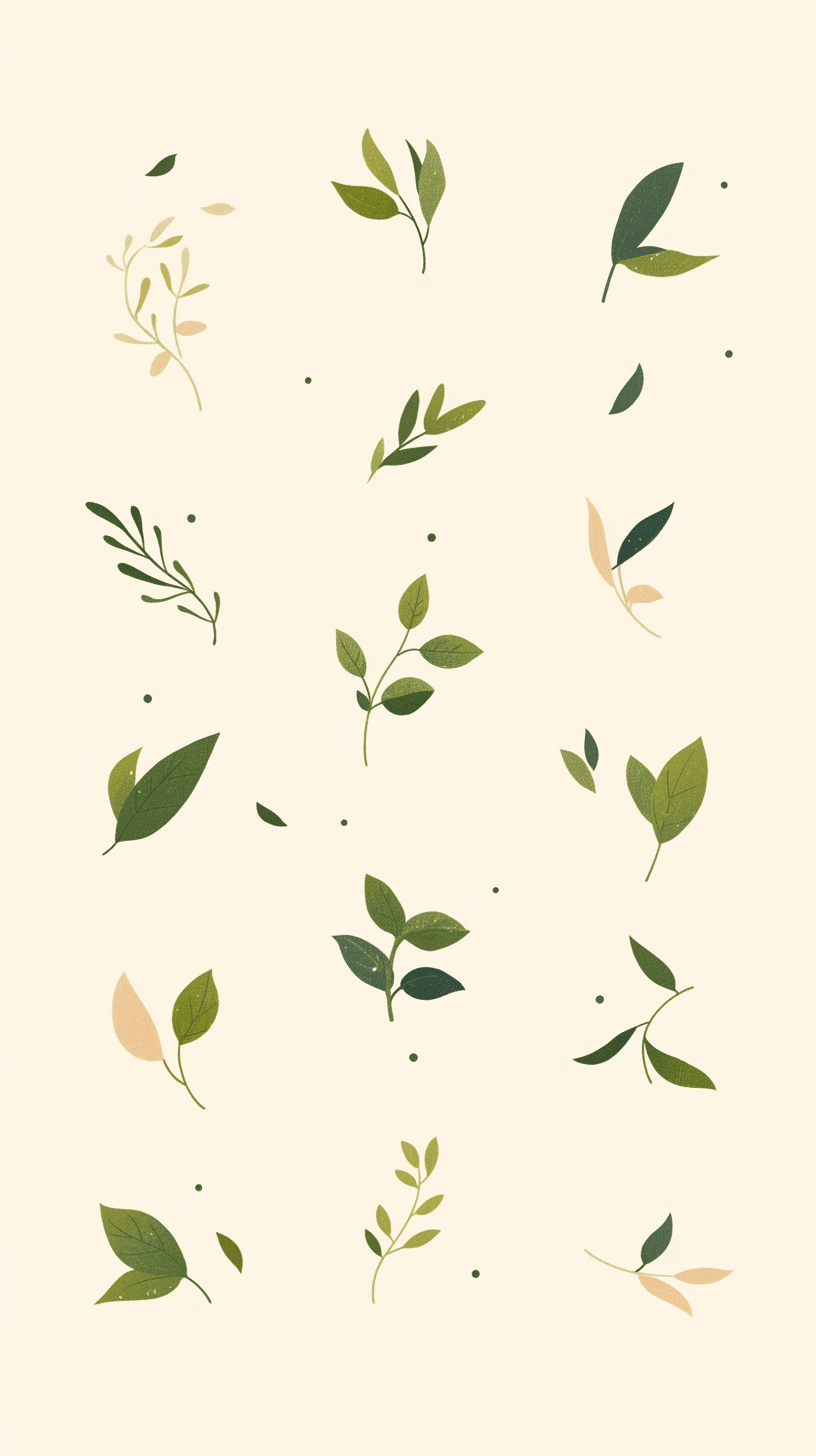 Leaves Bold original repeating artwork