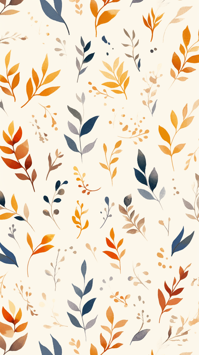 Leaves Tone original repeating artwork