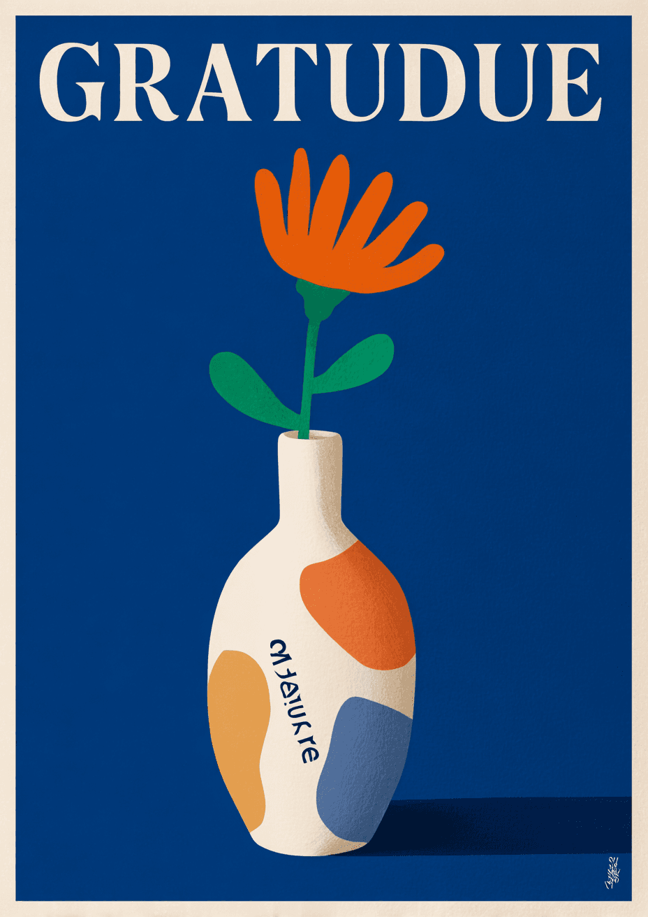 Vase Rise original repeating artwork