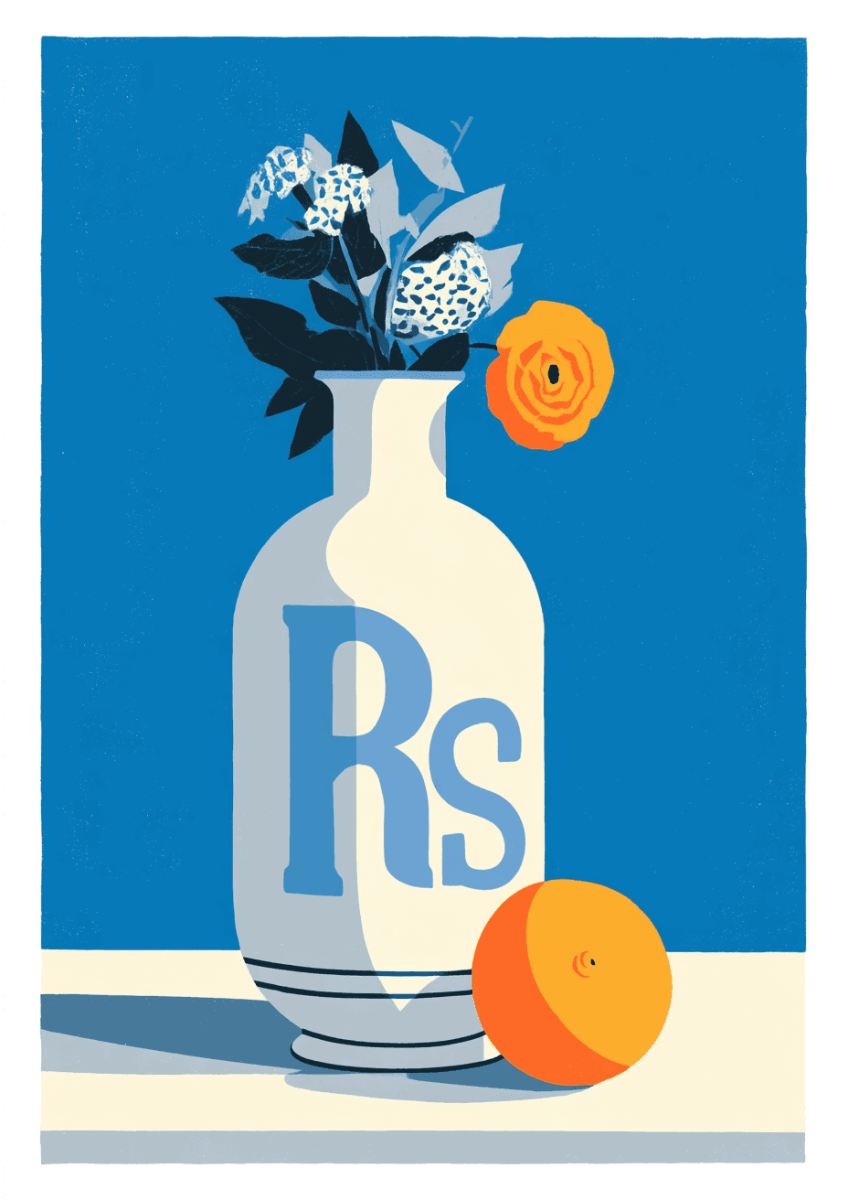 Vase Tint original repeating artwork
