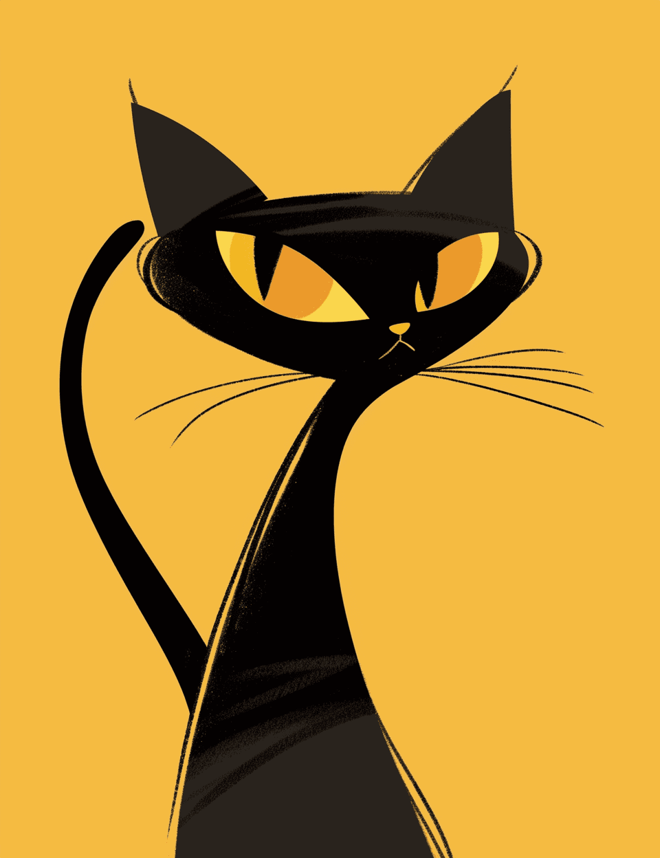 Abstract Cat Tribe original repeating artwork