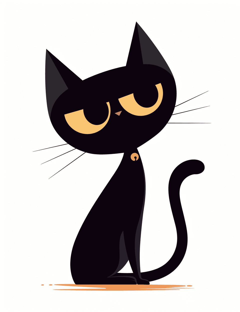 Abstract Cat Groove original repeating artwork