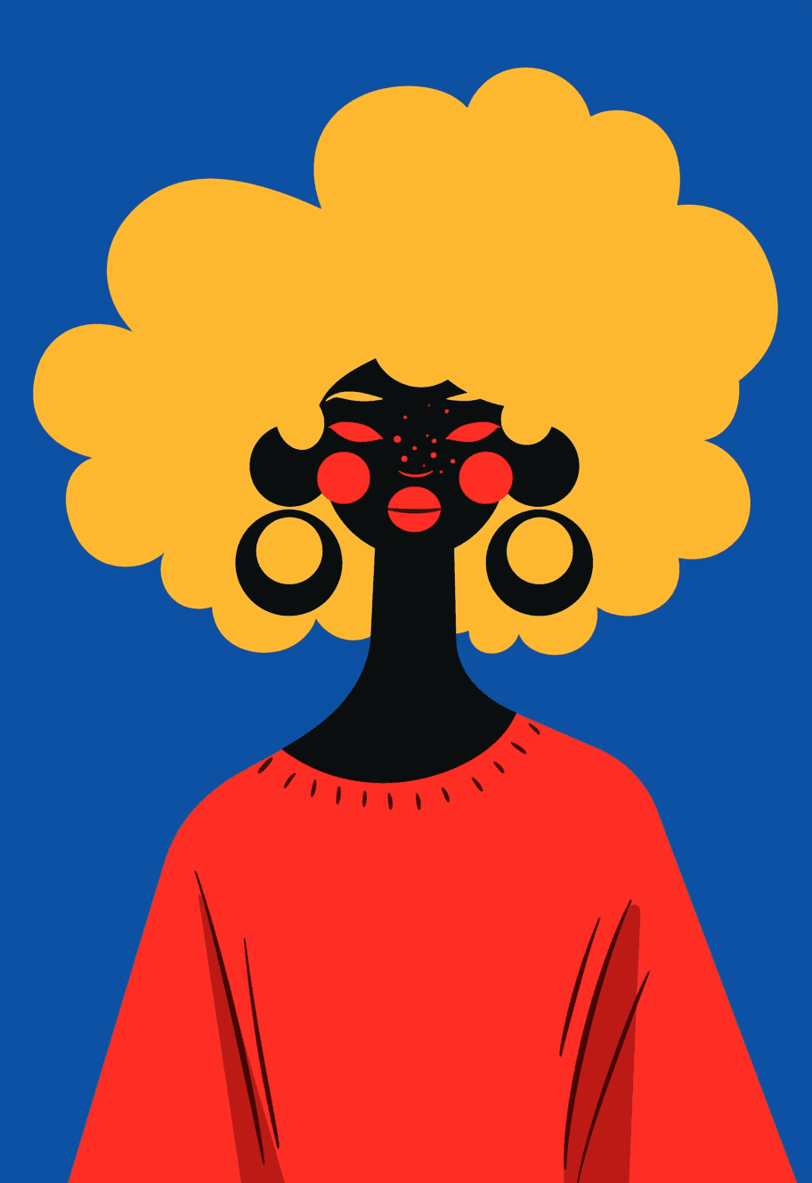 Woman Print original repeating artwork