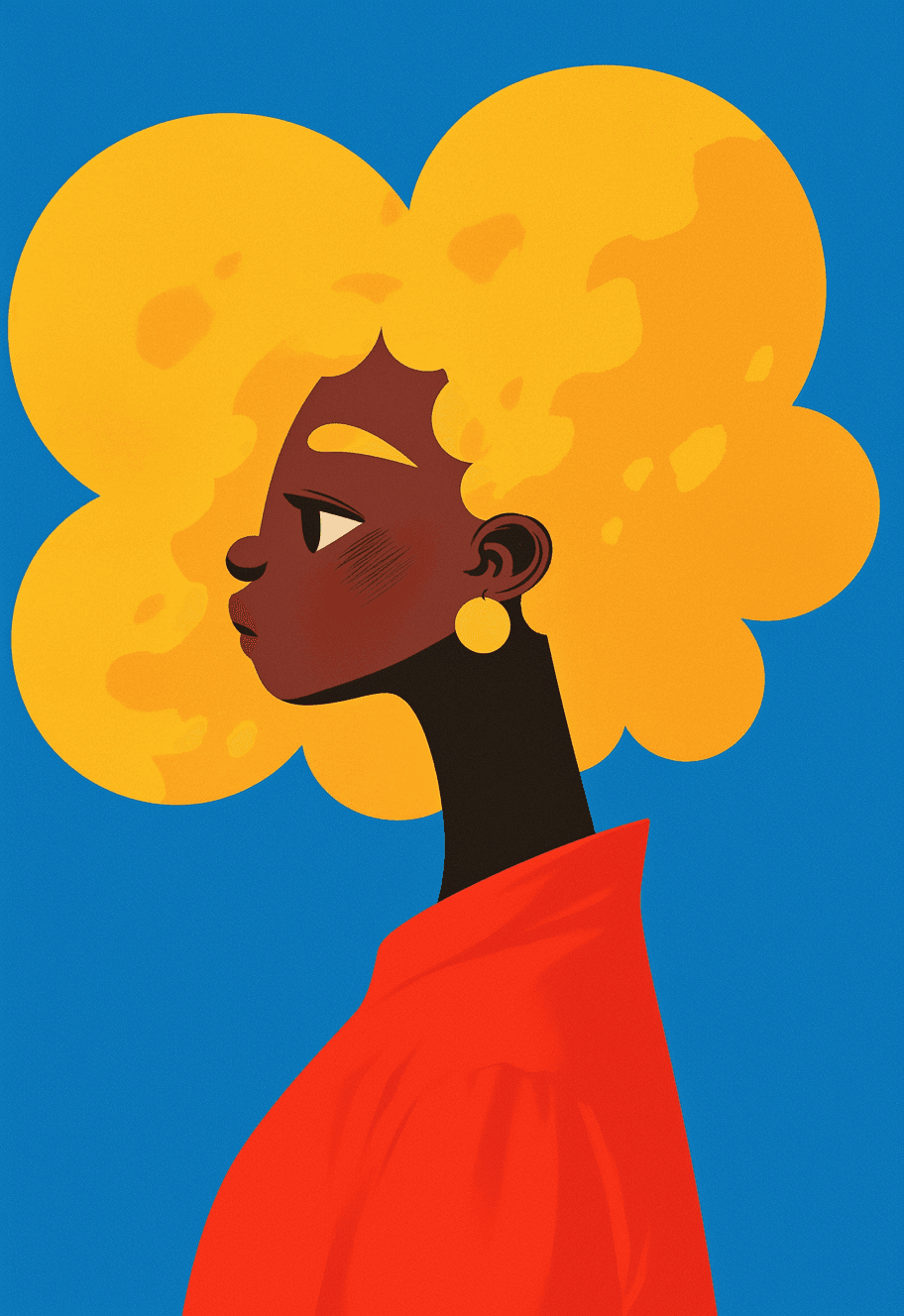 Woman Night original repeating artwork