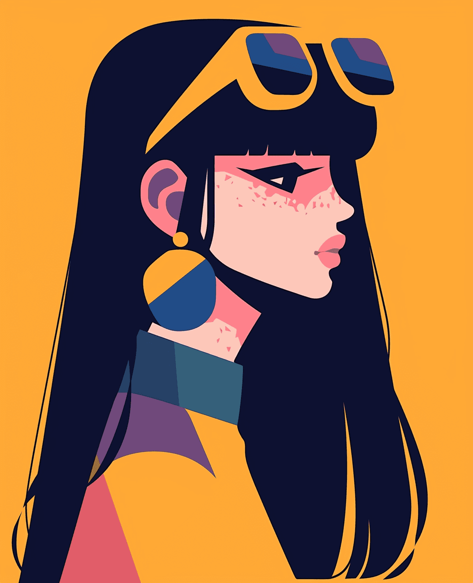 Woman Bright original repeating artwork
