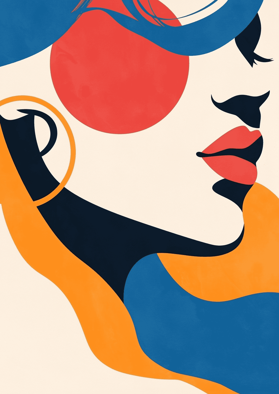 Woman Jam original repeating artwork