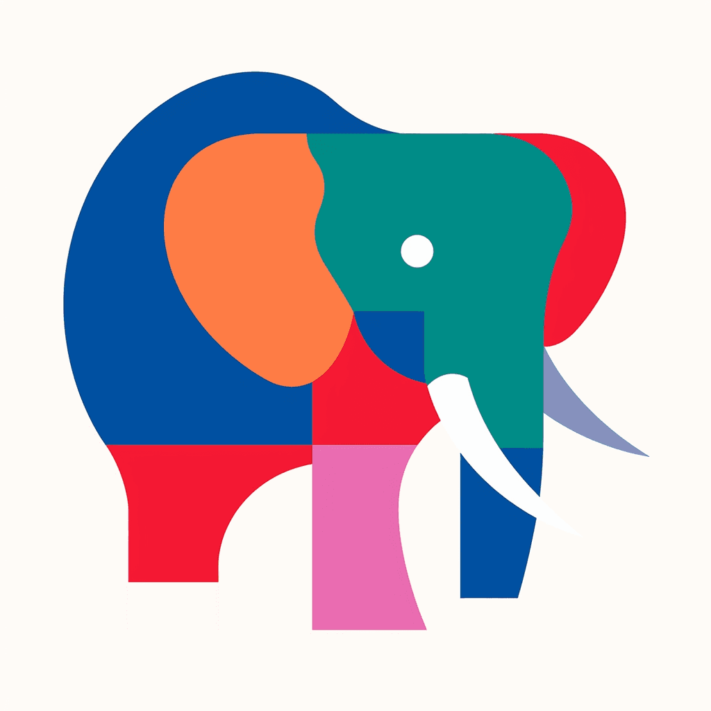 Elephant original repeating artwork