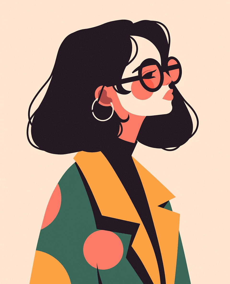 Woman Spark original repeating artwork
