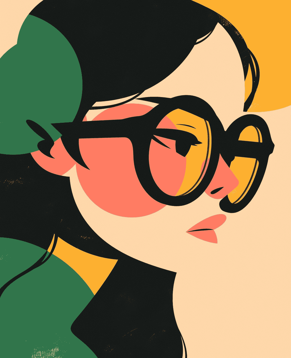 Woman Bounce original repeating artwork